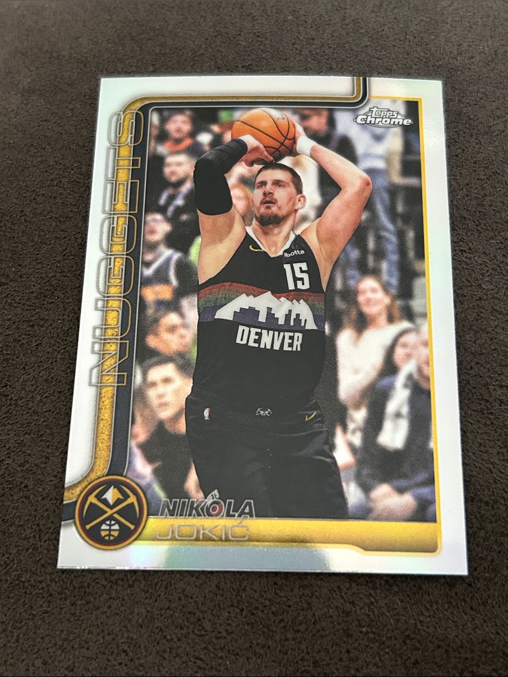 Nikola Jokic Denver Nuggets Topps Chrome Basketball Card